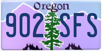 OR license plate 902SFS