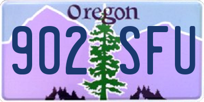 OR license plate 902SFU