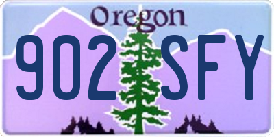 OR license plate 902SFY