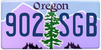 OR license plate 902SGB