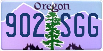 OR license plate 902SGG