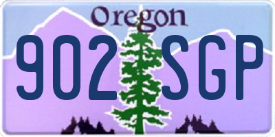 OR license plate 902SGP