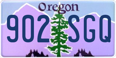 OR license plate 902SGQ