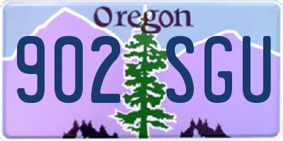 OR license plate 902SGU