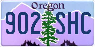 OR license plate 902SHC