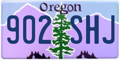OR license plate 902SHJ