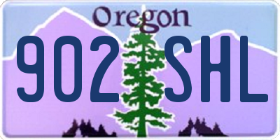 OR license plate 902SHL