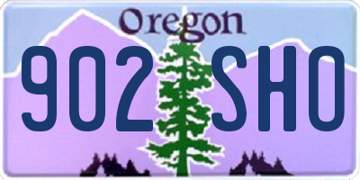 OR license plate 902SHO