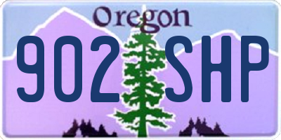 OR license plate 902SHP