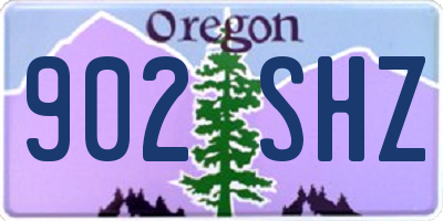 OR license plate 902SHZ