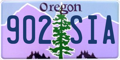 OR license plate 902SIA