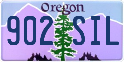OR license plate 902SIL