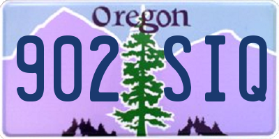 OR license plate 902SIQ