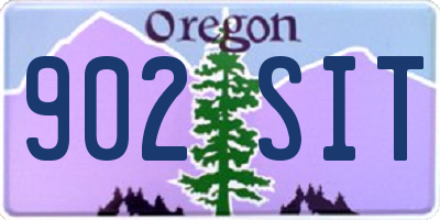 OR license plate 902SIT
