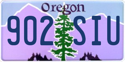 OR license plate 902SIU