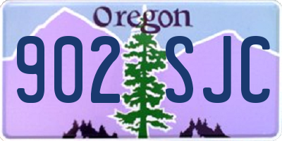 OR license plate 902SJC