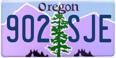 OR license plate 902SJE