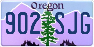 OR license plate 902SJG