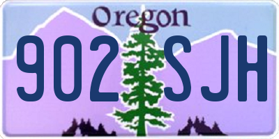 OR license plate 902SJH