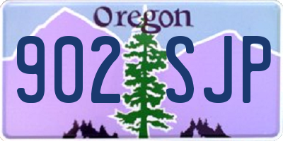 OR license plate 902SJP