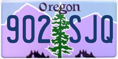 OR license plate 902SJQ