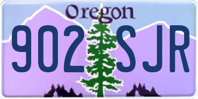 OR license plate 902SJR