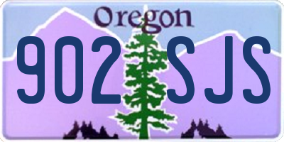 OR license plate 902SJS