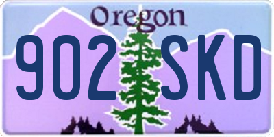 OR license plate 902SKD