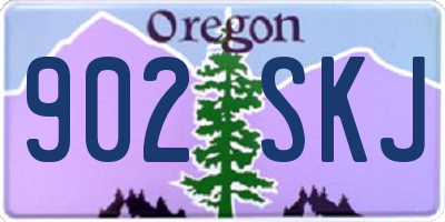 OR license plate 902SKJ