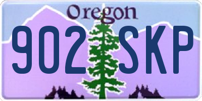 OR license plate 902SKP