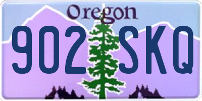OR license plate 902SKQ