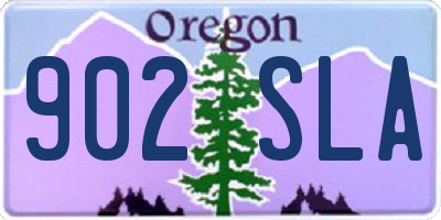 OR license plate 902SLA