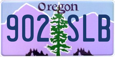 OR license plate 902SLB
