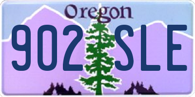 OR license plate 902SLE
