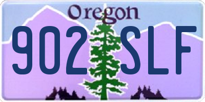 OR license plate 902SLF