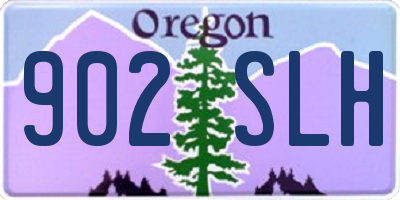 OR license plate 902SLH