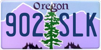 OR license plate 902SLK