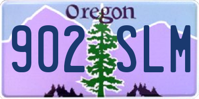 OR license plate 902SLM