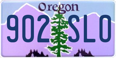 OR license plate 902SLO