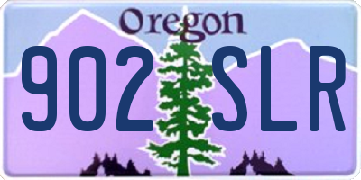 OR license plate 902SLR