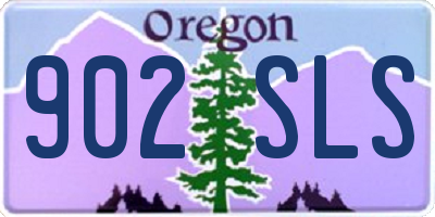 OR license plate 902SLS