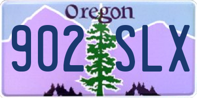 OR license plate 902SLX