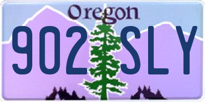 OR license plate 902SLY