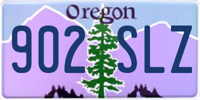OR license plate 902SLZ