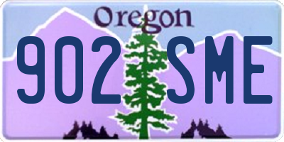 OR license plate 902SME