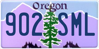 OR license plate 902SML