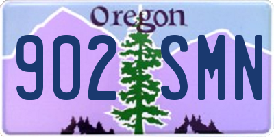 OR license plate 902SMN