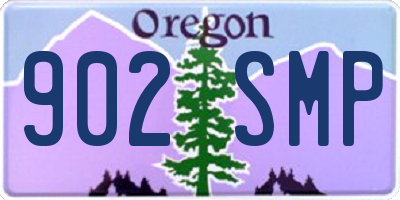 OR license plate 902SMP