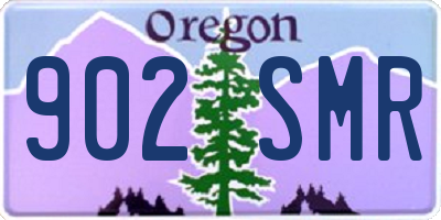 OR license plate 902SMR