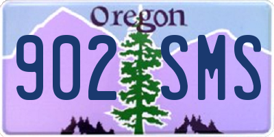 OR license plate 902SMS